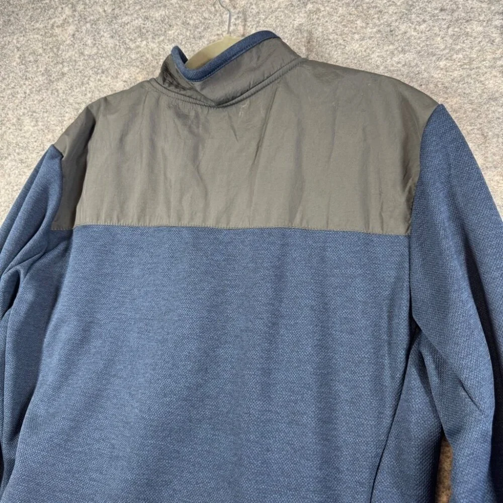 Orvis Blue Full Zip Jacket Men’s Large Performance Outdoor Layer Gorp Core